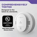 Kidde Combo Carbon Monoxide/Smoke Alarm, 85 dB, Audible, Visual, Surface Mount, Wall Mountable, Ceiling Mountable, Red, Green, Amber, White (KID21031502) Each