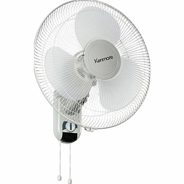 ESM 16" Wall Fan, 3 Speed, Oscillating, Adjustable, White (ESMKM60050WH) Each