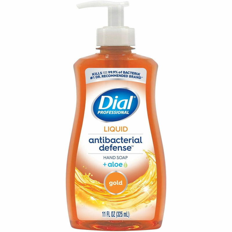 Dial Professional Antibacterial Defense Liquid Hand Soap, Fresh Scent, Aloe Vera Scent, Pump Dispenser (DIA35470EA) Each