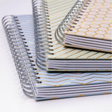 Pukka Pads Haze Notebook, Clear Poly, Transparent Cardboard Cover, Twin Wirebound, 100 Sheets, 200 Pages, 3/Pack (PKP9975ASTHZE) Pack of 3