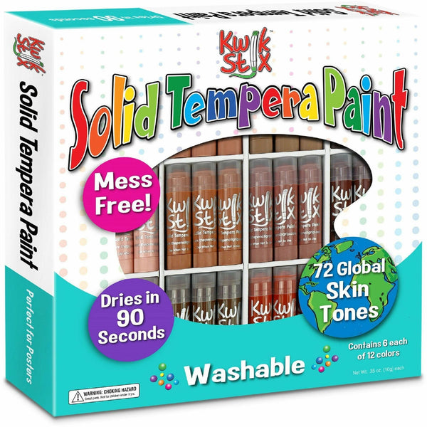 Kwik Stix Tempera Paint/Paper Set, Stick, Assorted Skin Tone (TPG674) Each