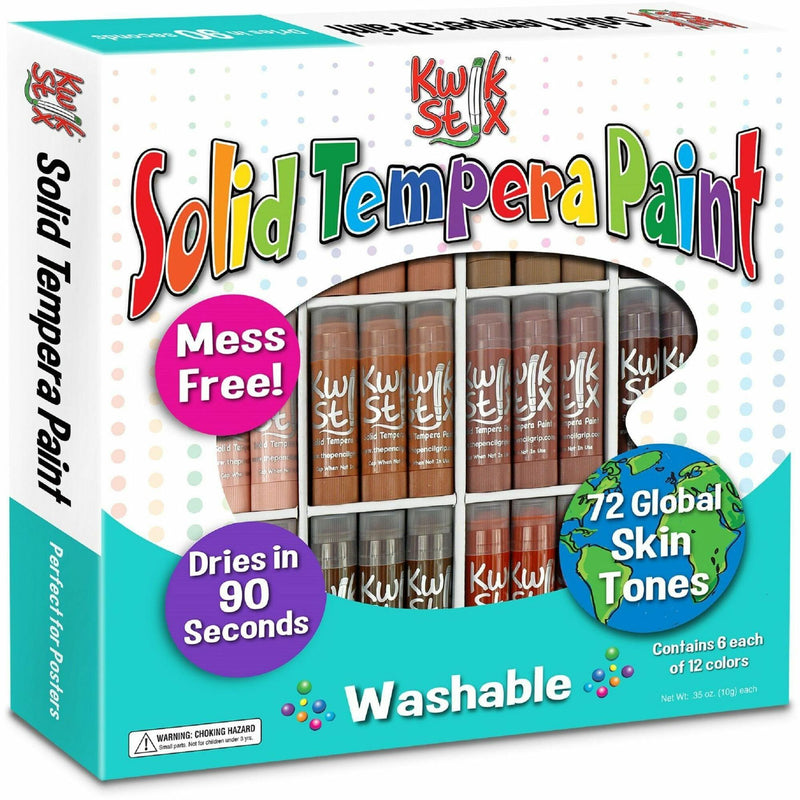 Kwik Stix Tempera Paint/Paper Set, Stick, Assorted Skin Tone (TPG674) Each