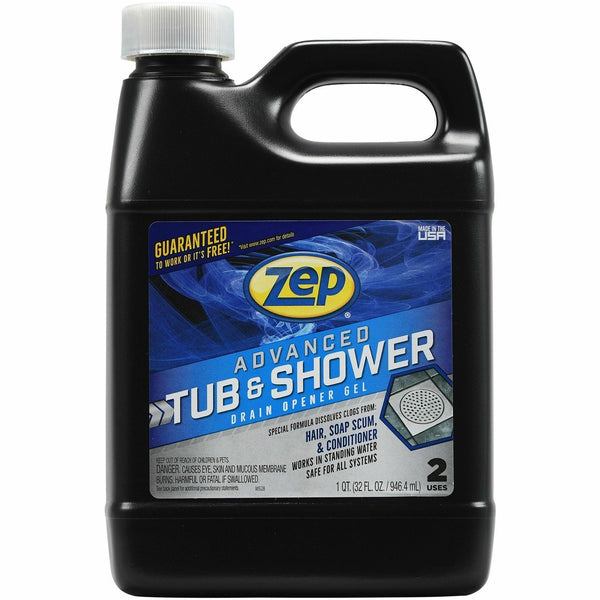 Zep Commercial Advanced Tub and Shower Drain Opener Ge, 32 fl oz (1 quart) (ZPEU49210) Each