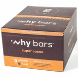 Why Bars Superfood Protein Snack Bars, Gluten-free, Dairy-free, Soy-free, Non-GMO, Individually Wrapped, Super Cacao, 2.04 oz, 12/Pack (WHYWB1) Pack of 12