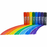 Kwik Stix Tempera Paint/Paper Set, Stick, Red, Orange, Yellow, Green, Light Blue, Dark Blue, Purple, Black (TPG698) Each