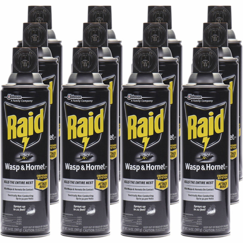 Raid Wasp and Hornet Killer 33, 14 fl oz, 12/Carton (SJN377651CT) Case of 12