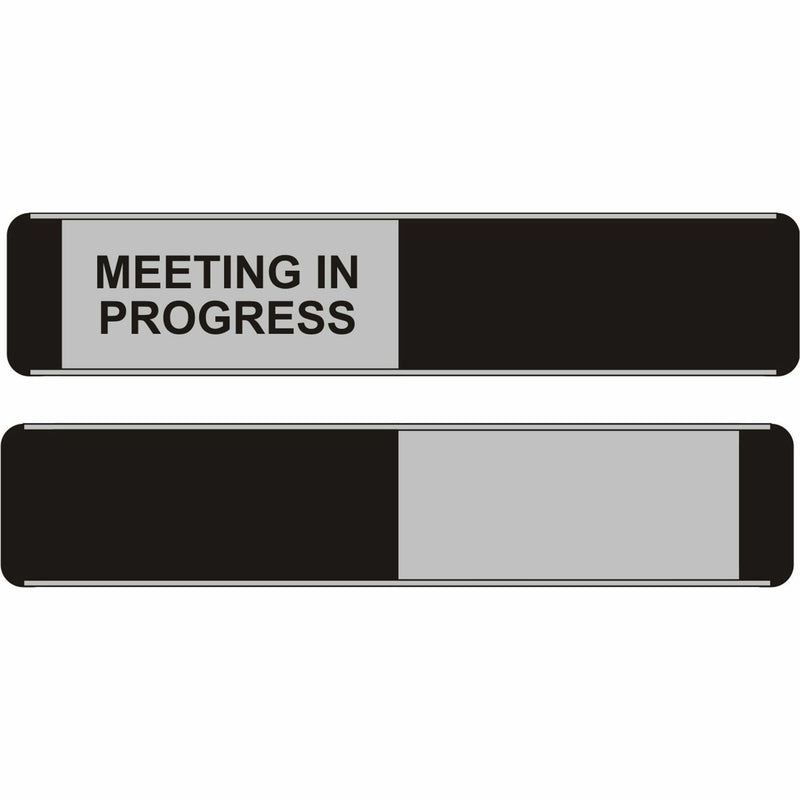 Seco Door Signs, "Meeting In Progress" Print/Message, 10" Width x 2" Height (SSCOF141) Each