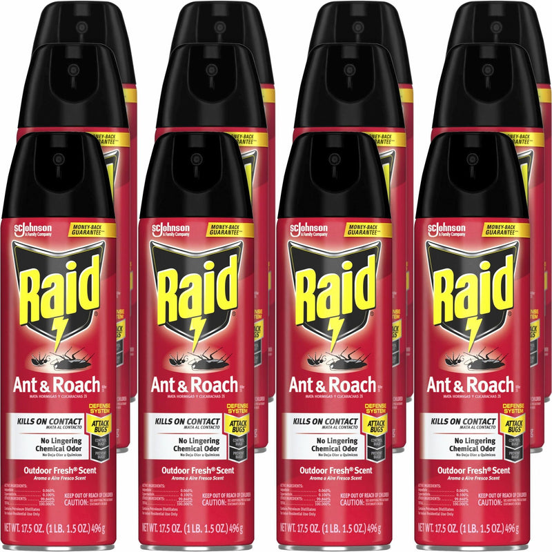 Raid Ant & Roach Killer Spray, 17.50 fl oz, 12/Carton (SJN365986CT) Case of 12