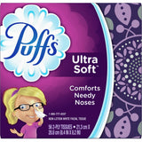 Puffs Ultra Soft Facial Tissue, 2 Ply, 8.20" x 8.40", White, 56/Box, 24/Carton (PGC35038CT) Case of 24