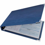 Davis Group Premium 3-Up Business Checkbook Binder, Navy Blue, 200 Sheet Capacity, 7 Ring, Pocket: Internal, Vinyl, Pocket (DGC3UPAM72) Each