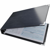 Davis Group Premium 3-Up Business Checkbook Binder, Black, 200 Sheet Capacity, 7 Ring, Pocket: Internal, Vinyl, Pocket (DGC3UPAM01) Each