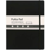 Pukka Pads Signature Notebook, Letter, 8½" x 11", Black Vegan Leather Cover, 1 Subject(s), 96 Sheets, 192 Pages (PKP9942SIG) Each