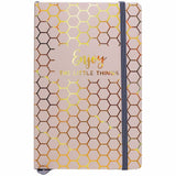 Pukka Pads Notebook, 8 1/4" x 11" x 0.5" x 5.2", Taupe Vegan Leather, Gold, Beige Cover, 1 Subject(s), A5, 3/Pack (PKP9977TEHZE) Pack of 3