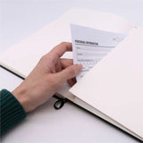 Pukka Pads Signature Notebook, 5 7/64" x 8 1/5", Black Vegan Leather Cover, 1 Subject(s), 96 Sheets, 192 Pages (PKP9940SIG) Each
