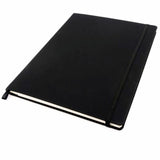 Pukka Pads Signature Notebook, 5 7/64" x 8 1/5", Black Vegan Leather Cover, 1 Subject(s), 96 Sheets, 192 Pages (PKP9940SIG) Each