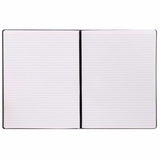 Pukka Pads Signature Notebook, 5 7/64" x 8 1/5", Black Vegan Leather Cover, 1 Subject(s), 96 Sheets, 192 Pages (PKP9940SIG) Each