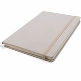 Pukka Pads Signature Notebook, 5 7/64" x 8 1/5", Oatmeal Vegan Leather Cover, 1 Subject(s), 96 Sheets, 192 Pages, A5 (PKP9941SIG) Each