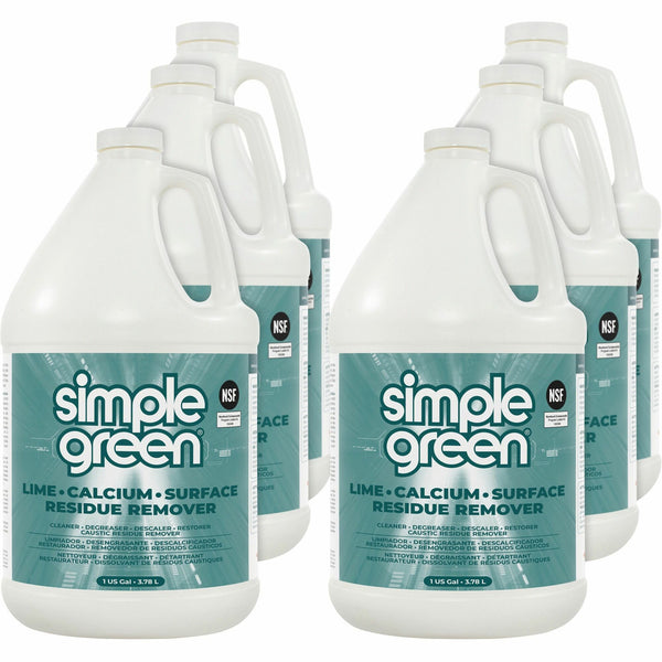 Simple Green Lime-Calcium-Surface Residue Remover, 128 fl oz (4 quart), Wintergreen Scent, 6/Carton (SMP1700128CT) Case of 6