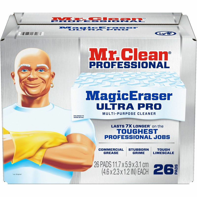 Mr. Clean Magic Eraser Ultra Pro Pads, White, 26/Box (PGC17406) Box of 26