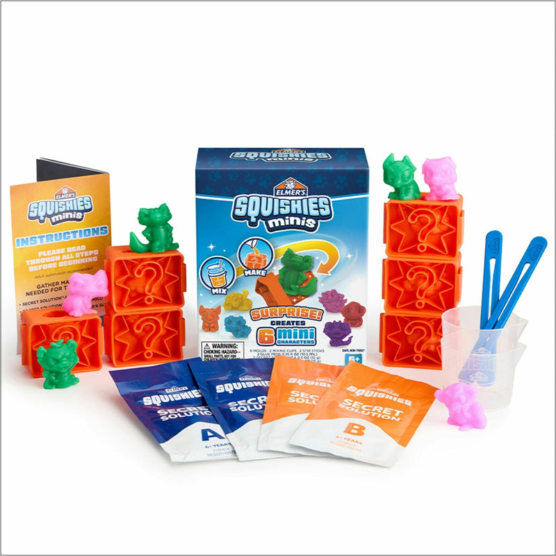 Elmer's Squishies Mini Mix and Match, Toy, Fun and Learning, Recommended For 6+ Year, 1 Box, Assorted (EPI2204526) 1 Box