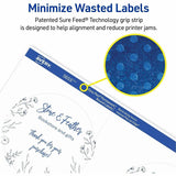 Avery Avery Multipurpose Label, 3" Diameter, Matte White, Round, 6/Sheet, 150 Total Label(s), 150/Pack (AVE05655) Pack of 150