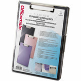 Officemate Clipboard Storage Boxes, Black, Storage for Document, Paper, Plastic (OIC83395) Each