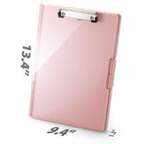 Officemate Clipboard Storage Boxes, Pink, Storage for Document, Paper, Plastic (OIC83397) Each