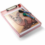 Officemate Clipboard Storage Boxes, Pink, Storage for Document, Paper, Plastic (OIC83397) Each