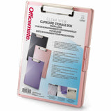 Officemate Clipboard Storage Boxes, Pink, Storage for Document, Paper, Plastic (OIC83397) Each