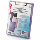 Officemate Clipboard Storage Boxes, Purple, Storage for Document, Paper, Plastic (OIC83396) Each