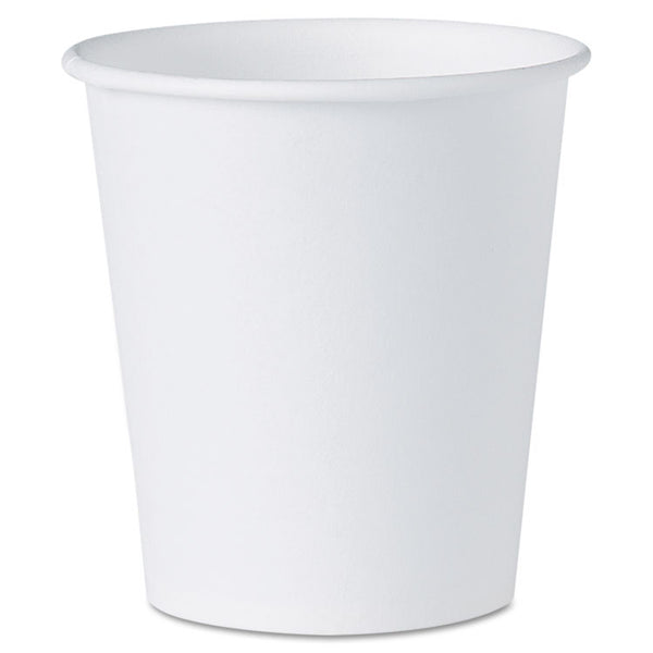 SOLO® White Paper Water Cups, 3 oz, 100/Bag, 50 Bags/Carton (SCC44CT)