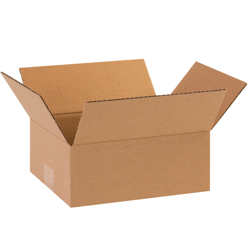 10 x 8 x 4" Flat Corrugated Boxes, Bundle Of 25 Bundle Of 25