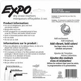 Expo Low-Odor Dry Erase Markers, Assorted Ink/, Erasable, 16/Pack (SAN2138471A) Pack of 16