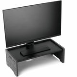 DURABLE Monitor Stand EFFECT, 22.05 lb Load Capacity, 6.30" x 19.69", Desk, Table, Metal, Felt, Charcoal (DBL508158) Each