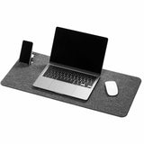 DURABLE Desk mat EFFECT 700x330mm, 13" x 27.50" x 0.150", Home Office, Rectangular, Charcoal (DBL708158) Each