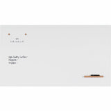 Lorell Loop Whiteboard, 60" (5 ft) Width x 36" (3 ft) Height, White Steel Surface (LLR69670) Each