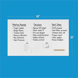 Lorell Loop Whiteboard, 60" (5 ft) Width x 36" (3 ft) Height, White Steel Surface (LLR69670) Each