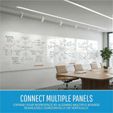 Lorell Loop Whiteboard, 60" (5 ft) Width x 36" (3 ft) Height, White Steel Surface (LLR69670) Each