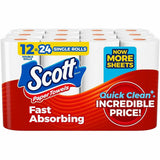 Scott Choose-A-Sheet Paper Towels, White, Fiber Paper, 12/Pack (KCC56672) Pack of 12