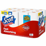 Scott Choose-A-Sheet Paper Towels, White, Fiber Paper, 12/Pack (KCC56672) Pack of 12