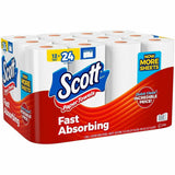 Scott Choose-A-Sheet Paper Towels, White, Fiber Paper, 12/Pack (KCC56672) Pack of 12