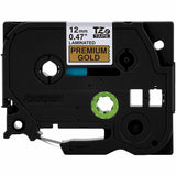 Brother P-touch Tze Label Tape, 15/32", Glitter Gold, Laminated, Water Resistant (BRTTZEPR831G) Each