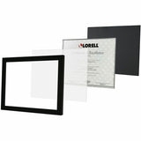 Lorell Certificate Frame, 8.50" x 11" Frame Size, Flat Edge, Black (LLR49418) Each