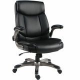 Lorell Sera High-Back Manager Chair w/ Flip-up Armrest, Black (LLR63271) Each