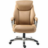 Lorell Kyros High-Back Executive Chair, Caramel Seat Color, Caramel Back Color (LLR63292) Each