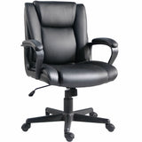 Lorell SOHO Mid-back Chair w/Armrest, Black (LLR81810) Each
