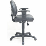 Lorell Millenia Series Pneumatic Adjustable Task Chair, Black (LLR80014) Each