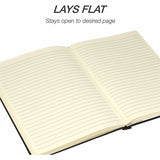Samsill Classic Hardbound Journal, 10" x 7.5", Faux Leather, PU Leather Cover, 120 Sheets, 240 Pages (SAM22310) Each