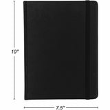 Samsill Classic Hardbound Journal, 10" x 7.5", Faux Leather, PU Leather Cover, 120 Sheets, 240 Pages (SAM22310) Each