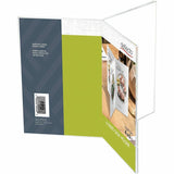 Deflecto 6-Sided Sign/Menu Holder, Support 4" x 6" Media, Clear, Plastic, Polystyrene (DEF4443) Each